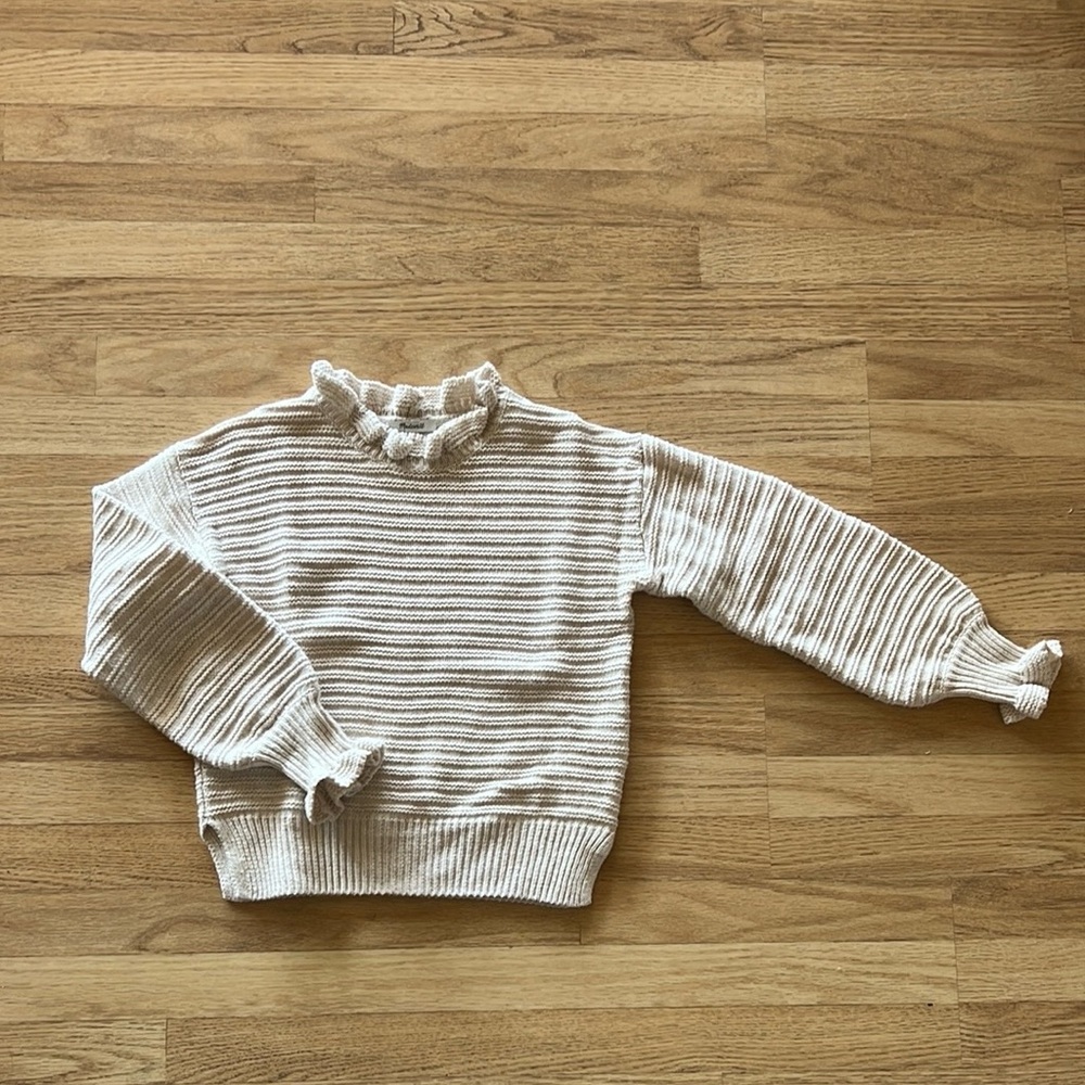 Madewell Ruffle neck sweater